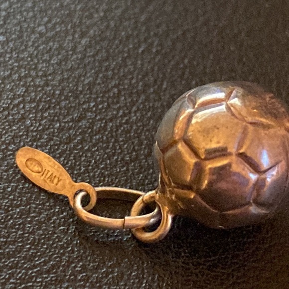 Vintage 925 Italy Soccer Ball Pendant/Charm - Picture 4 of 6